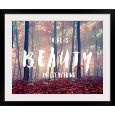 Reproduction d'art murale «Beauty in Everything - Sentiment»
