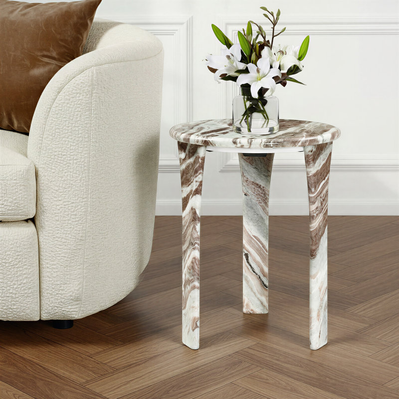 Modern Handmade Marble Side Table