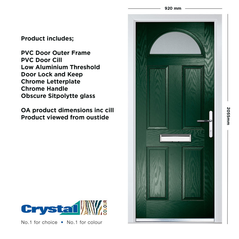 Ready to Install Composite Prehung Front Door