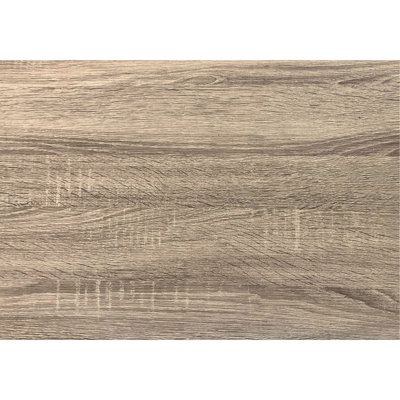 Bureau d'ordinateur pour petits espaces, 122 cm (48 po), stratifié taupe, pattes en métal noir, 2 tiroirs, rangement robuste brun