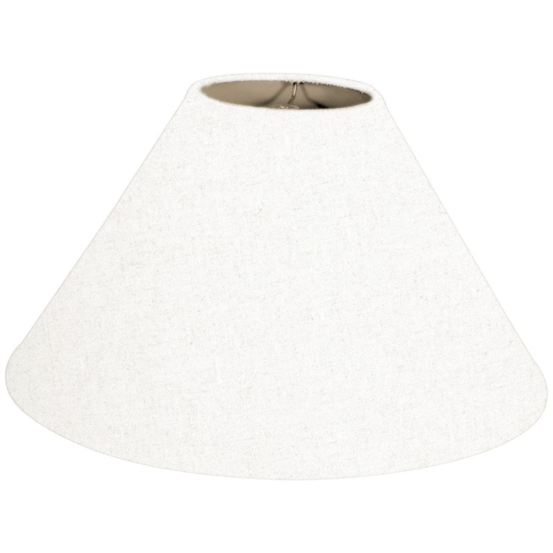 Abat-jour Linen Empire, Lin blanc, H 9,5 po x l 14 po x P 14 po