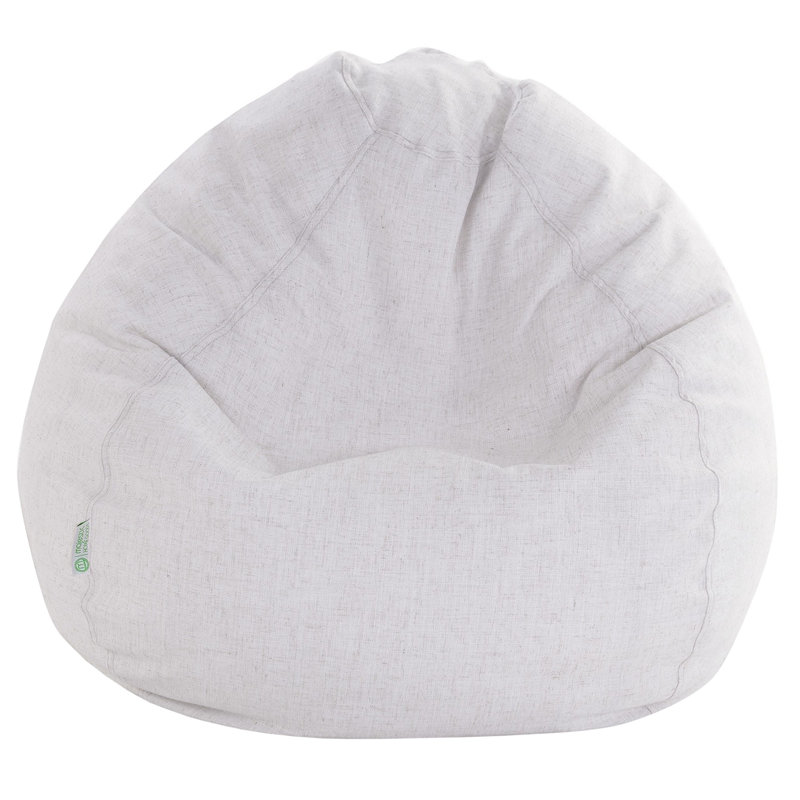 Bean Bag Chair & Lounger, Magnolia, 23" H x 35" W x 35" D
