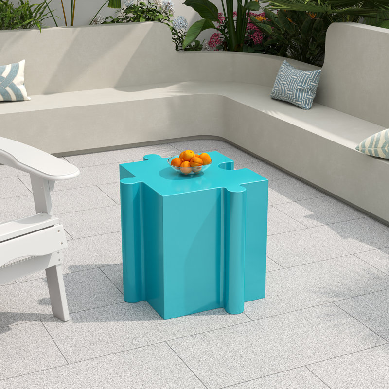 Ensemble de table modulaire polyvalent - Mgo durable, multi-usage intérieur / extérieur et facile d'entretien, Bleu clair