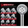 2.5GPM Shower Head With Handheld Spray Combo: 2 In 1 Rainfall Shower Head With Handheld Combo High Pressure Shower Head, 9 Spray Modes/Settings Detachable Shower Head With 60 Inch Hose