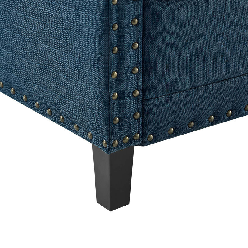 Canapé Ashton, Polyester azur