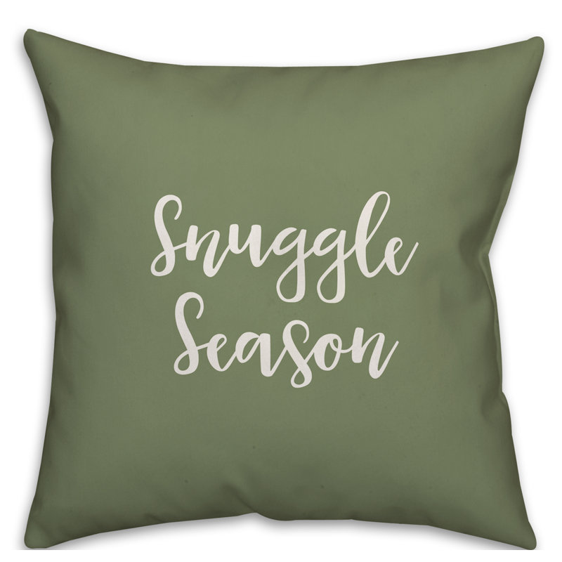  Coussin Snuggle Season, Vert, Coussin décoratif