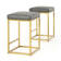 Romigh Upholstered Counter Stool with Metal Frame (Set of 3)