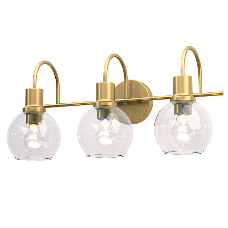 Appliques murales rétro, Trois lumières, H 9,65 po x l 21,65 po x P 8,66 po