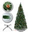 Arbre de noël artificiel pin vert/blanc bonhomme-1432572951