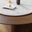 Round Solid Wood Dining Tables with Turntable-866856846