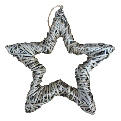 Hailsham Wicker Star Hanging Sculpture