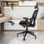 Chaise de bureau inclinable ergonomique en filet avec soutien lombaire et repose-pieds Inbox Zero Ultimate