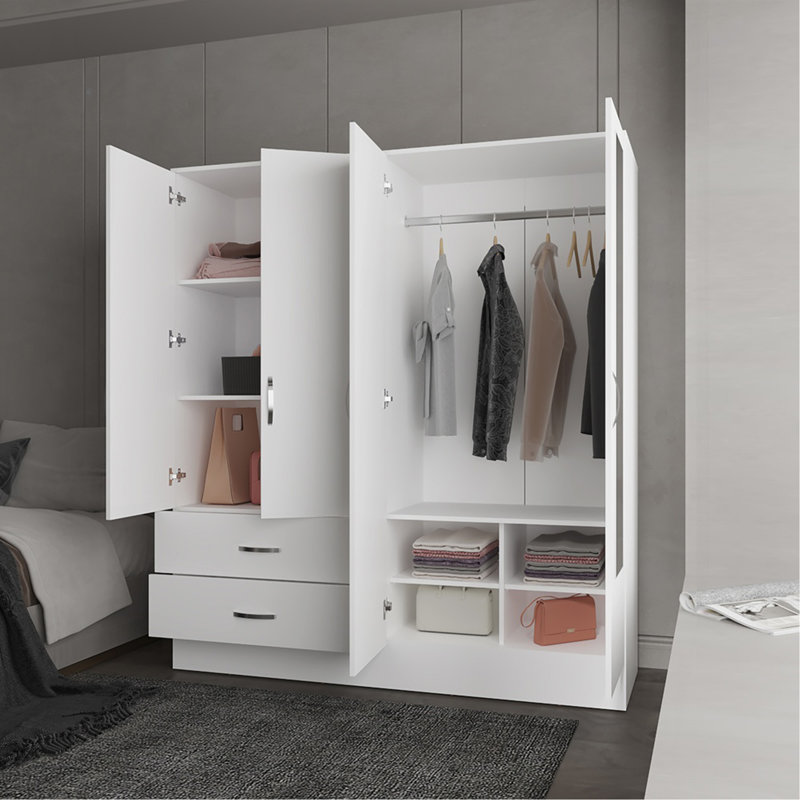 Armoire, chambre à coucher, blanc