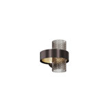 Armonia Wall Lamp 14 Fume' Rombi Matt Black Nickel E12 Ul