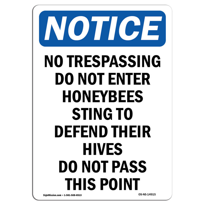 Signe «No Trespassing Ne pas entrer»