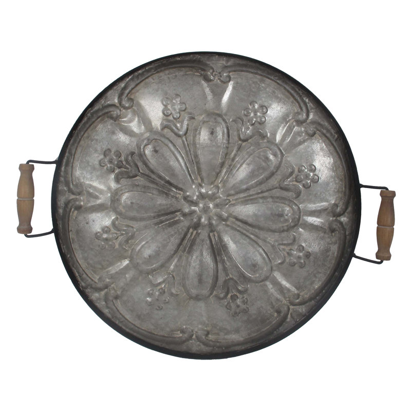 Plateau rond rond en fer