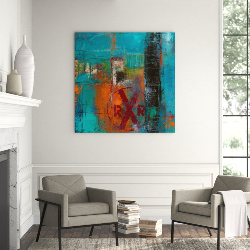 Down By The Tracks II Painting by Ann Golumbuk, Knife Gel, 54" H x 54" W x 1.5" D