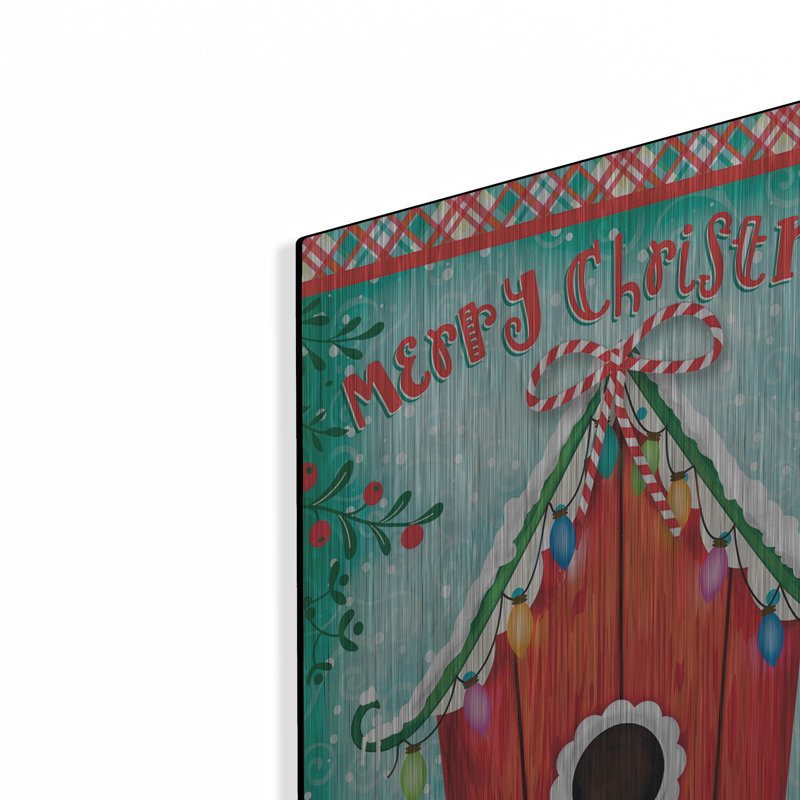 «Christmas Birdhouse» par Mollie B Art, H 24 po x l 16 po