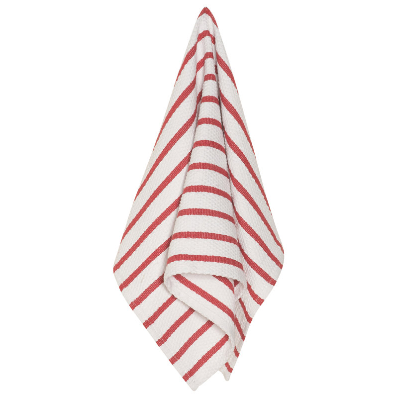 Serviette de thé basketweave, Rouge