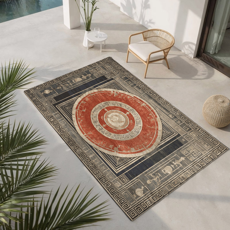 Tapis intérieur et extérieur Parthenon Glow, Rectangle 9 pi x 12 pi