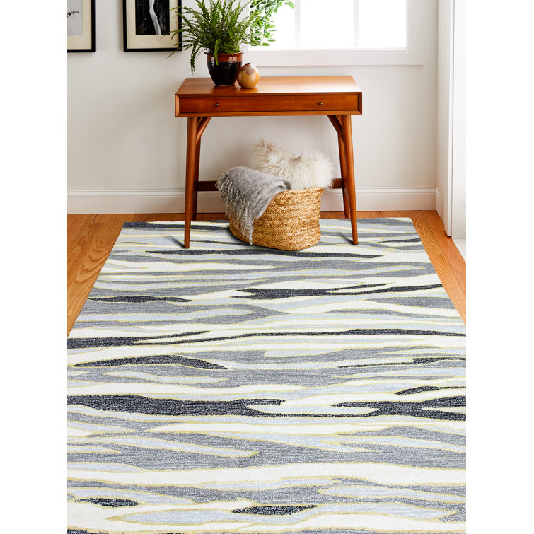 Wool Abstract Indoor Rug
