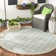 Hardrian Looped/Hooked Aqua/Cream Rug