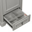 Meuble-lavabo élégant de 20 po avec lavabo en céramique - Économiseur d'espace moderne avec porte à fermeture en douceur, tiroir de compartiment et support de rangement-550315237