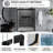 56-60 " W X 72" H Aluminum Frame Double Sliding Shower Door | 1/4 Inch Tempered Glass With Explosion Proof Film | Stainless Steel Handle | Matte Black-121159100