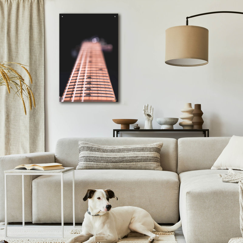 Art mural en verre acrylique 24 po x 36 po Epic Art «Guitare Fretboard» par Life BeautifuLEE, H 36 po x l 24 po