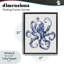 Cadre flottant Funky Toile, pieuvre-659514562-659514563