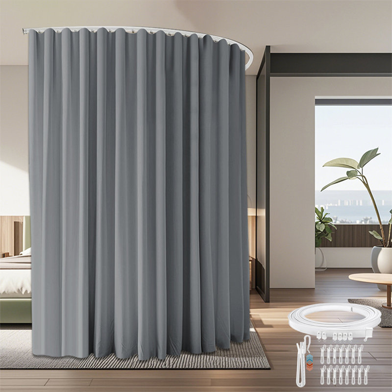 Ensemble de rideaux occultant pour rideaux occultant pour chambre, H 96 po x l 100 po x P 96 po, Gris