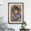 Portrait of a Young Woman by Pierre-Auguste Renoir - Framed Print-62759084-62759085