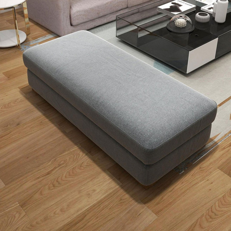 Banc rembourré gris, Gris