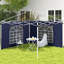 Campney Dakota Fields Blue Polyester Side Wall for Gazebo