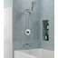 Ensemble de robinet de douche à trois fonctions, pomme de douche et douche à main avec 5 réglages de jet-113343550