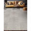 Wool Geometric Area Rug in Silver