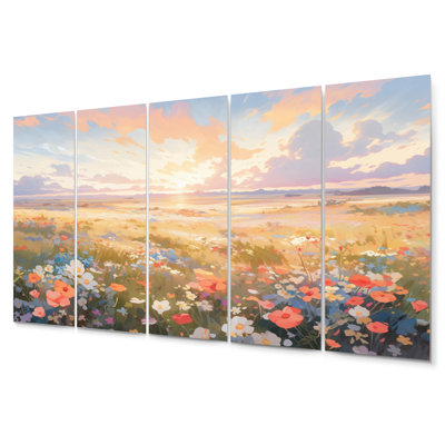 Traditional Plants & Flowers Wall Decor on Metal