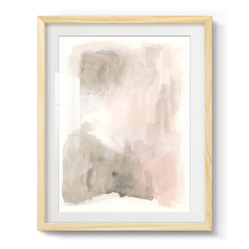 Rose stalagmite I - impression encadrée, Naturel, H 28,5 po x l 20,5 po