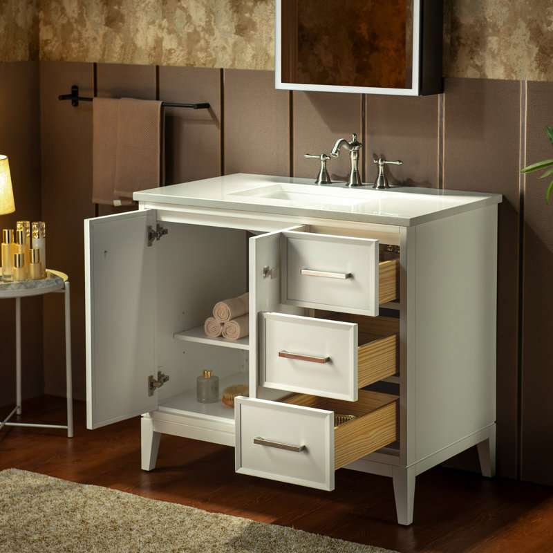 Ensemble de meuble-lavabo simple 36 po, White