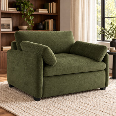 Upholstered 50 " Chenille Sofa