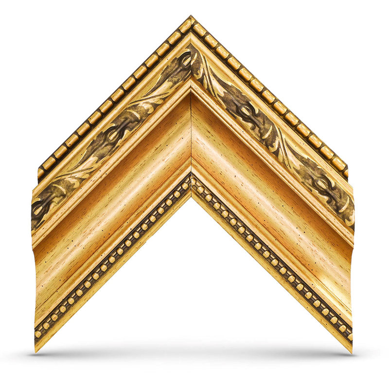 Ornate Deco TV Frame for Samsung Frame TV and Frame Pro, Ornate Gold, 55"