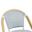 Ensemble de 4 chaises de salle à manger d'extérieur Altesa French Bistro tissées pour la cuisine et le patio-1644369044