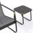 2 Person Outdoor Seating Set with Weather Resistant Frame and Duurable Mesh Fabric 3 Piece Set-113688886