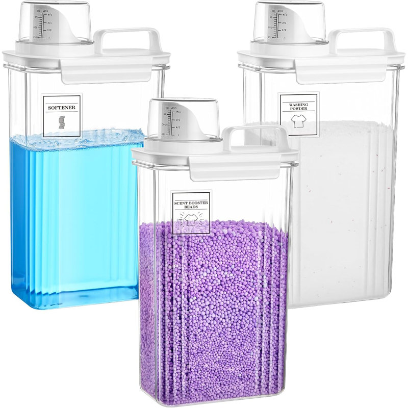 3 Pack 94 Oz Laundry Detergent Dispensers