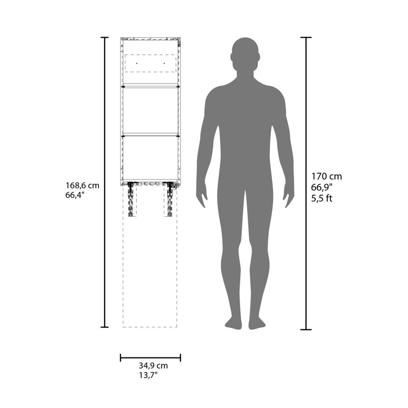 Armoire de table pliable en fer blanc