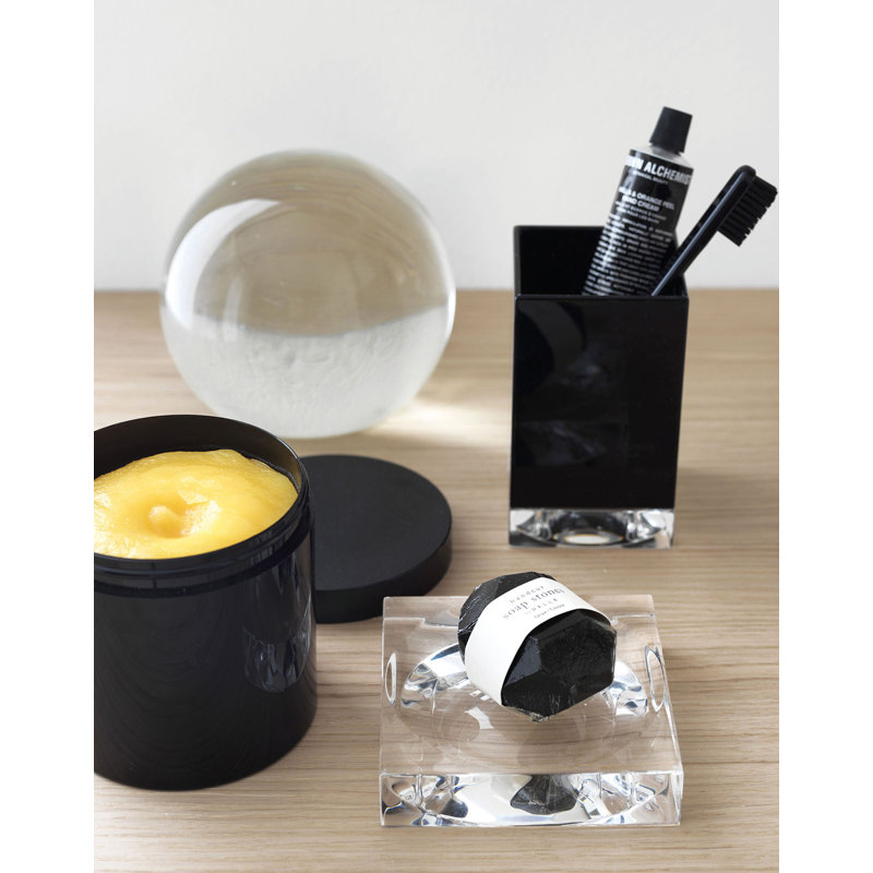 Boxy Soap Dish, Crystal