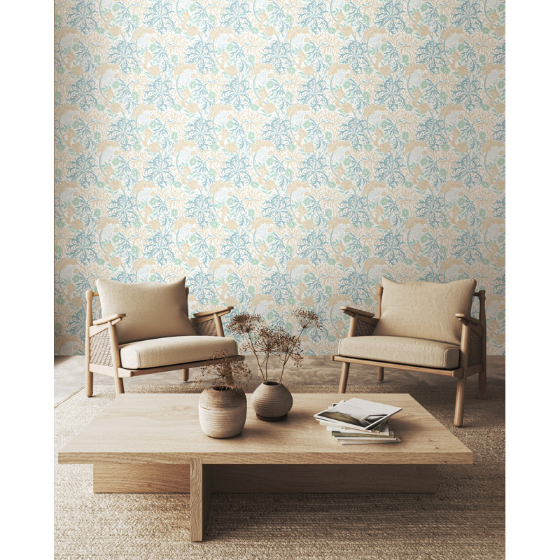 Padstow 10m x 50cm Wallpaper Roll, Soft Blue