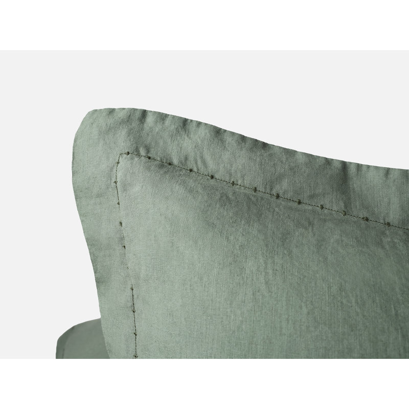Organic Relaxed 100% Linen Envelope Sham, Euro, Juniper