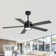 Beil 52/65 inch Large Modern Ceiling Fan with Light Kit and Remote Control, 3 LED Colors, 6 Speed Noiseless DC Motor, 5 Plywood Blades, for Indoor/Covered Outdoor Use