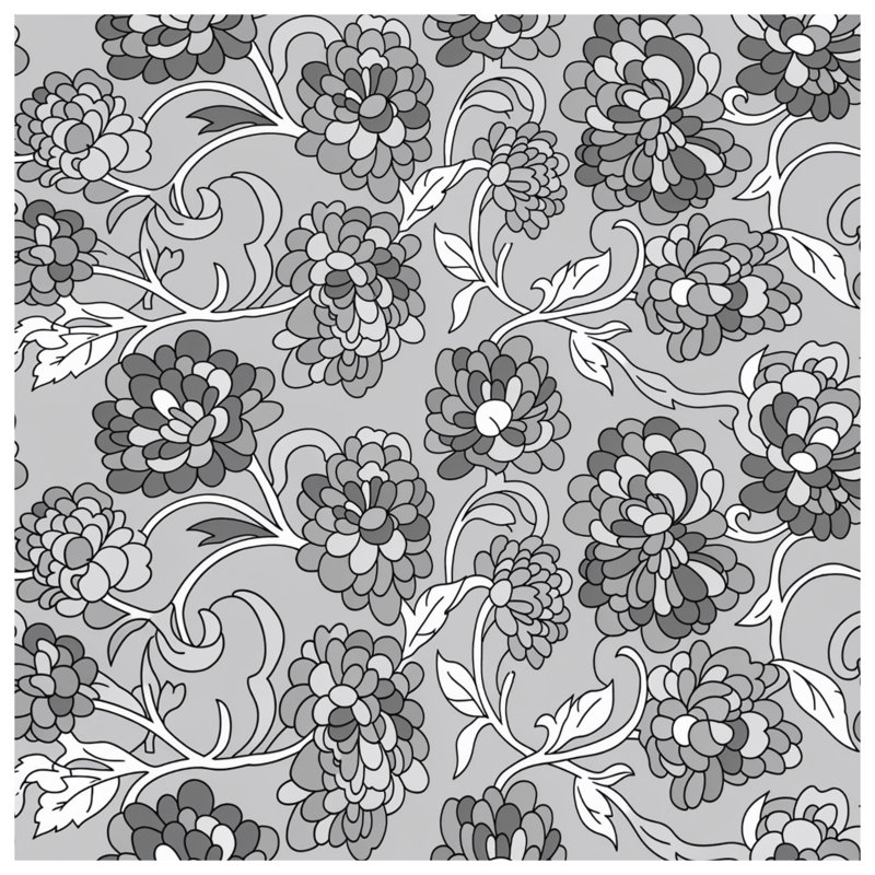 Housses de couette à motif floral de chrysanthème, Grand lit